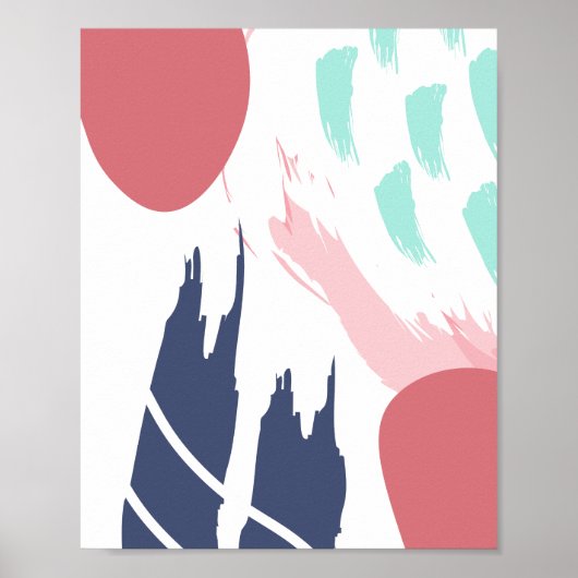Moderne Abstracte kunst Poster (Voorkant)