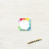 Moderne Abstracte Kunst Regenboog Kleuren Geel Sin Post-it® Notes (Op bureau)