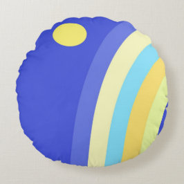 moderne abstracte kunst rond kussen