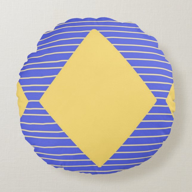 moderne abstracte kunst rond kussen (Voorkant)