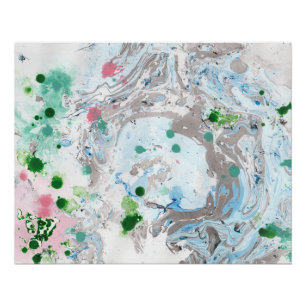Moderne Abstracte kunst Roze Blauwe Groene Rendy Perfect Poster