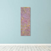 Moderne Abstracte kunst Roze Groen Paars Zwart Canvas Afdruk (Insitu (Houten vloer))