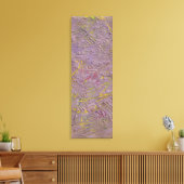 Moderne Abstracte kunst Roze Groen Paars Zwart Canvas Afdruk (Insitu (Woonkamer))