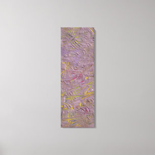 Moderne Abstracte kunst Roze Groen Paars Zwart Canvas Afdruk