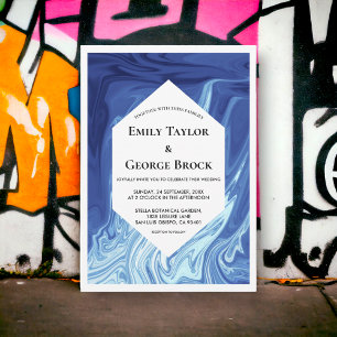 Moderne Abstracte kunst, stijlvol huwelijk Kaart
