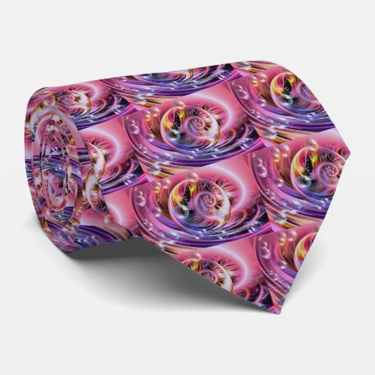 Moderne Abstracte kunst Stropdas (Opgerold)