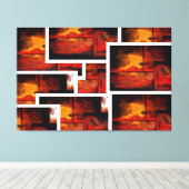 Moderne Abstracte kunst verpakt canvas (Insitu (Houten vloer))