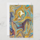 Moderne Abstracte kunst Vloeibaar schilderen Kunst Kaart (Achterkant)