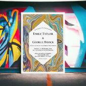 Moderne Abstracte kunst Vloeibaar schilderen Kunst Kaart