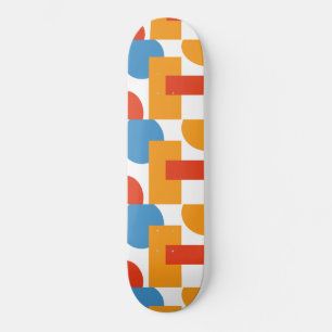 Moderne Abstracte kunstgeometrische vormen Skateboard
