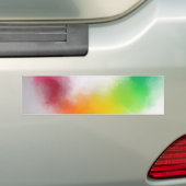 Moderne Abstracte kunstkleurrijke blanco Sjabloon  Bumpersticker (Op auto)