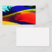 Moderne Abstracte kunsttextuur kleurrijk Visitekaartje (Voorkant / Achterkant)