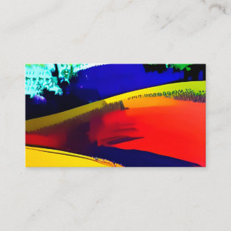 Moderne Abstracte kunsttextuur kleurrijk Visitekaartje