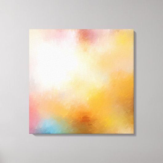 Moderne Abstracte kunstwerken Groen Blauw Geel Roo Canvas Afdruk (Voorkant)