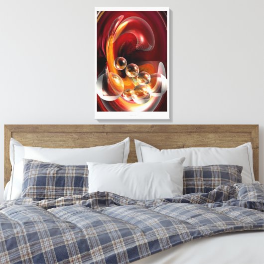 moderne abstracte kunstwerken serdar hizli canvas afdruk (Insitu (Slaapkamer))