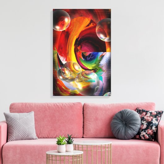 moderne abstracte kunstwerken serdar hizli canvas afdruk (Insitu (Woonkamer))
