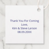 Moderne Abstracte L-monogram op maat Bedankjes Labels (Achterkant)