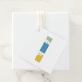 Moderne Abstracte L-monogram op maat Bedankjes Labels (In situ)