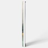 Moderne Abstracte landschapskunst Custom NameTeal Samsung Galaxy Hoesje (Linkerkant)