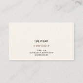 Moderne Abstracte landschapsvormen Visitekaartje (Achterkant)