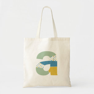 Moderne Abstracte letter A Monogram Initiaal Tote Bag