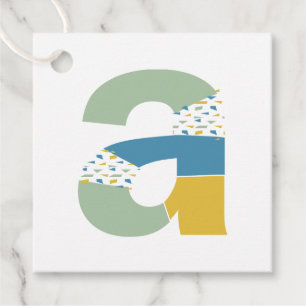 Moderne Abstracte Letter A Monogram Persoonlijk Bedankjes Labels