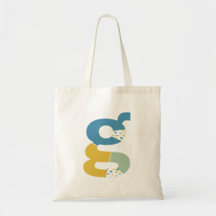 Moderne Abstracte letter G Monogram Initiaal Tote Bag