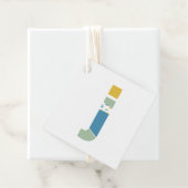 Moderne Abstracte Letter J Monogram Persoonlijk Bedankjes Labels (In situ)