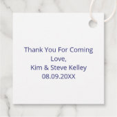 Moderne Abstracte Letter K Monogram Persoonlijk Bedankjes Labels (Achterkant)