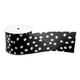 Moderne Abstracte Leuke Polka Dot Zwart-wit Lint