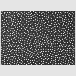 Moderne Abstracte Leuke Polka Dot Zwart-wit Tissuepapier