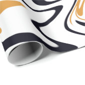 Moderne abstracte lijnen Gift Cadeaupapier (Rol Hoek)