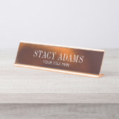 Moderne Abstracte lozing Bureau Naambordje (Voorkant)