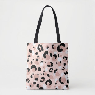 Moderne Abstracte luipaard Dierenprint Draagtas