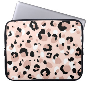 Moderne Abstracte luipaard Dierenprint Laptop Sleeve