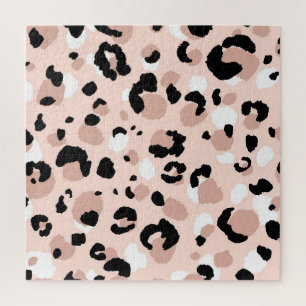 Moderne Abstracte luipaard Dierenprint Legpuzzel