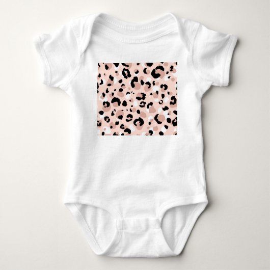 Moderne Abstracte luipaard Dierenprint Romper (Voorkant)