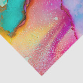 Moderne Abstracte marmer Waterverf ontwerp Tissuepapier (Detail)