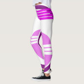Moderne Abstracte medicamenten - Paars Leggings (Links)