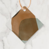 Moderne Abstracte minimalistische bruiloft gunst L Bedankjes Labels (Achterkant)