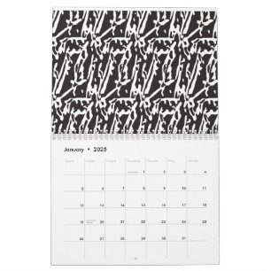 Moderne Abstracte Minimalistische Wandkalender Kalender