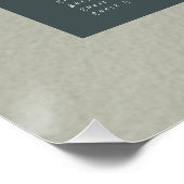 Moderne Abstracte minimalistische weddingstoelenka Perfect Poster (Hoek)