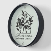 Moderne Abstracte minimalistische zwarte kamerplan (Hoek)