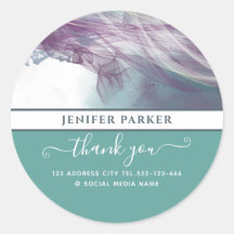 Moderne abstracte moderne script bedankt cla