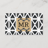 Moderne Abstracte monografie Visitekaartje (Voorkant)