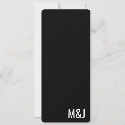 Moderne Abstracte mosterd Blush Wedding Details Kaart (Achterkant)