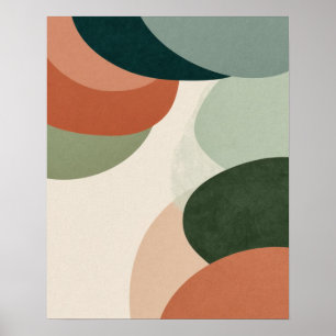 Moderne Abstracte muurkunst print