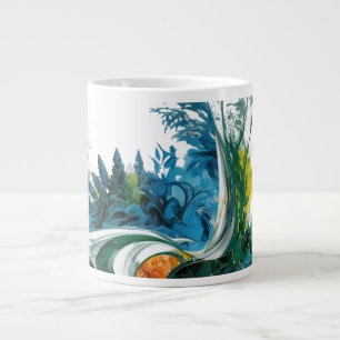 Moderne Abstracte Natuur Vormen – Specialty Jumbo Extra Grote Beker