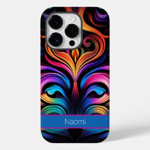 Moderne Abstracte neon kleuren Case-Mate iPhone 14 Pro Hoesje