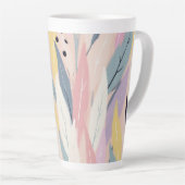 Moderne Abstracte olievloeistof Latte Mok (Rechterhoek)